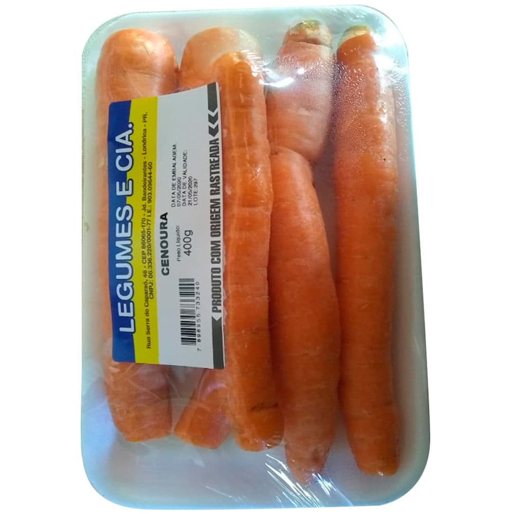 Cenoura Legumes e Cia 400g
