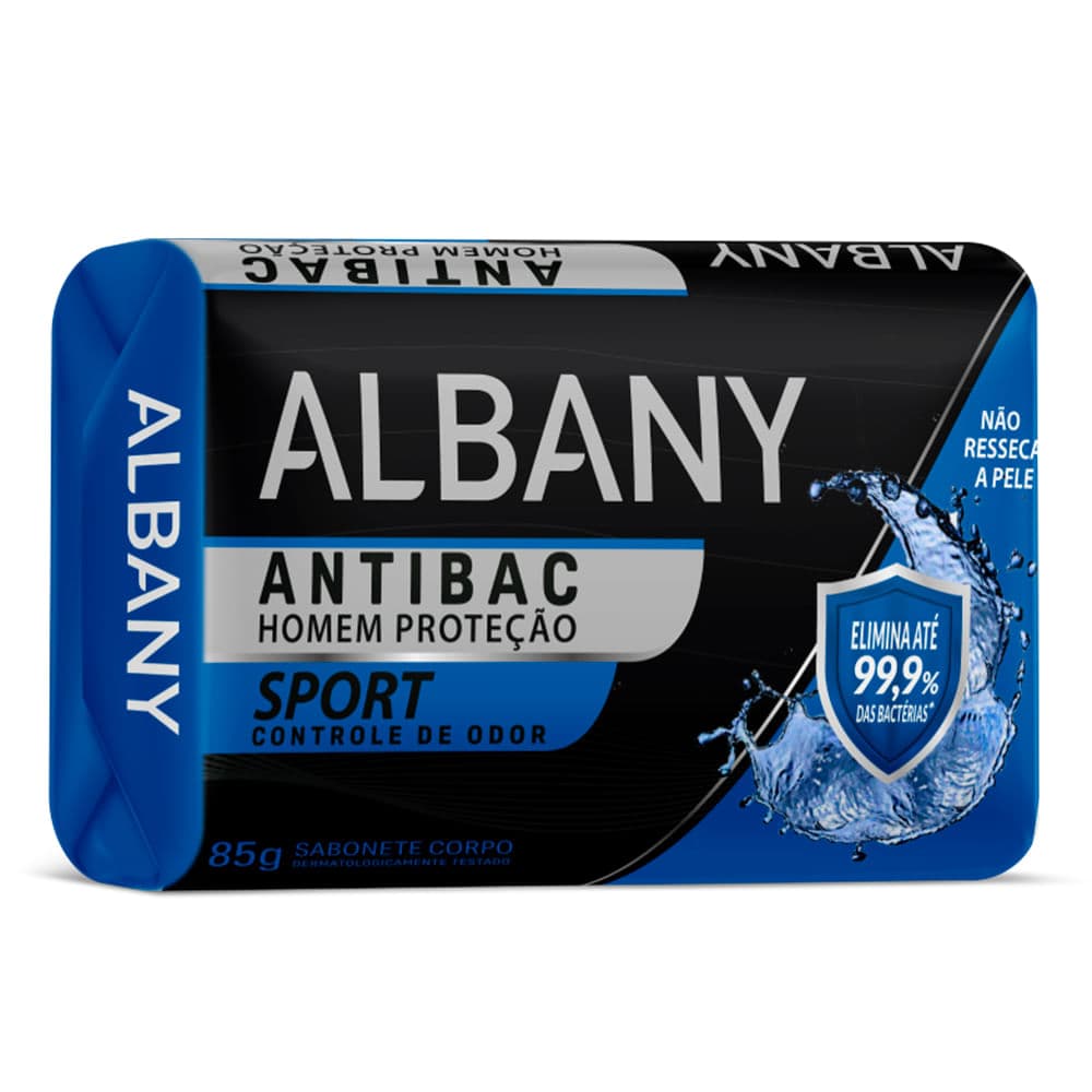 Sabonete Albany Homem Controle de Odor 85g