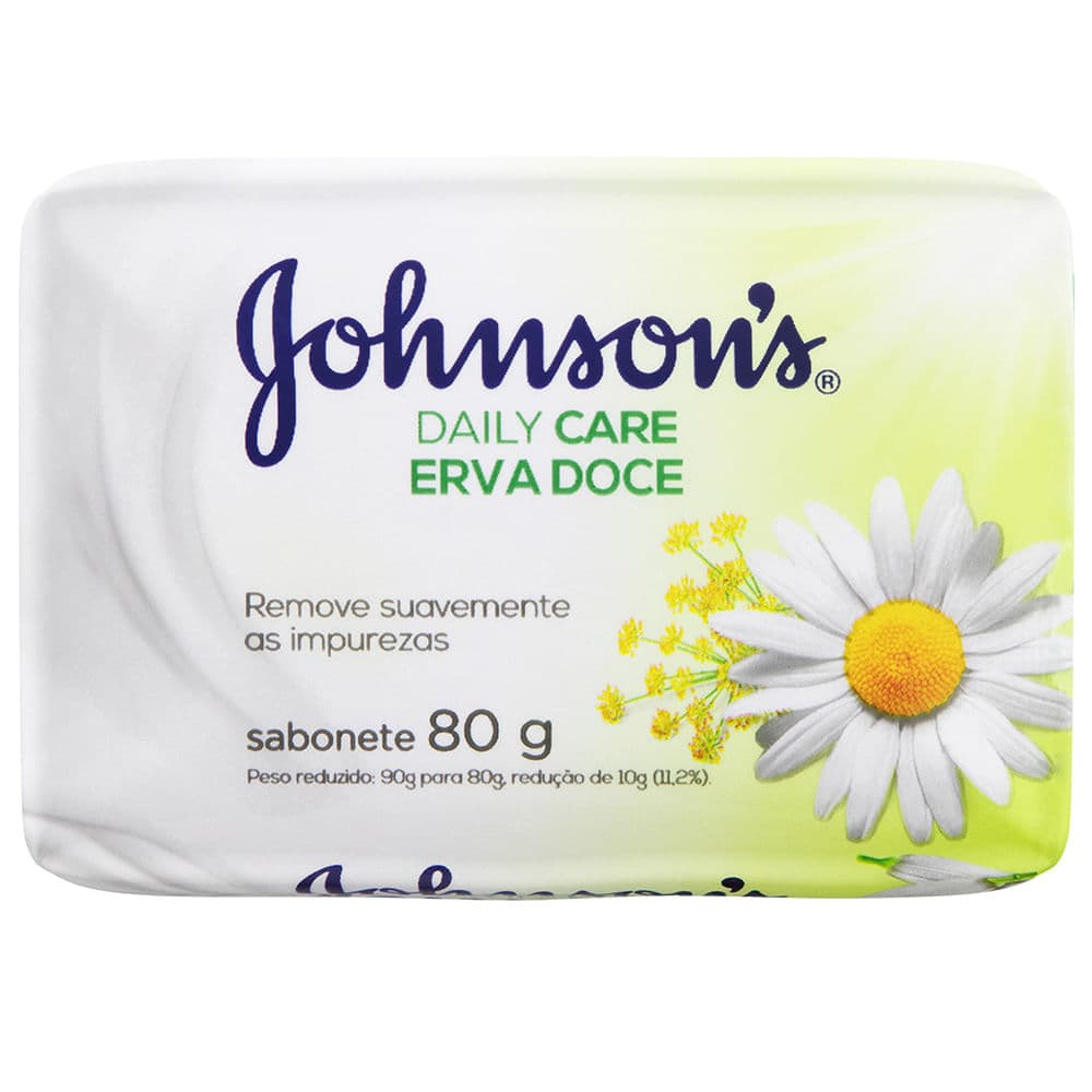 Sabonete Johnson's Daily Care Erva Doce 80g