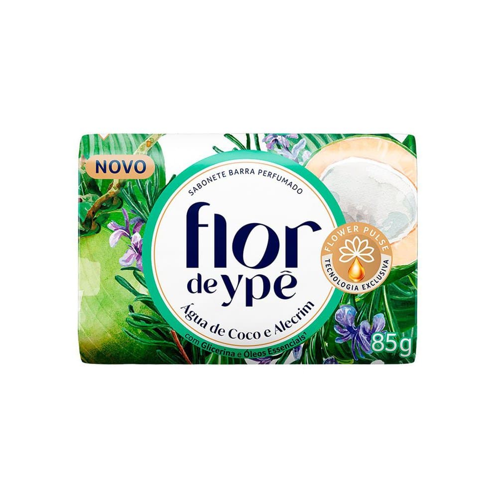 Sabonete Flor de Ypê Água de Coco e Alecrim 85g