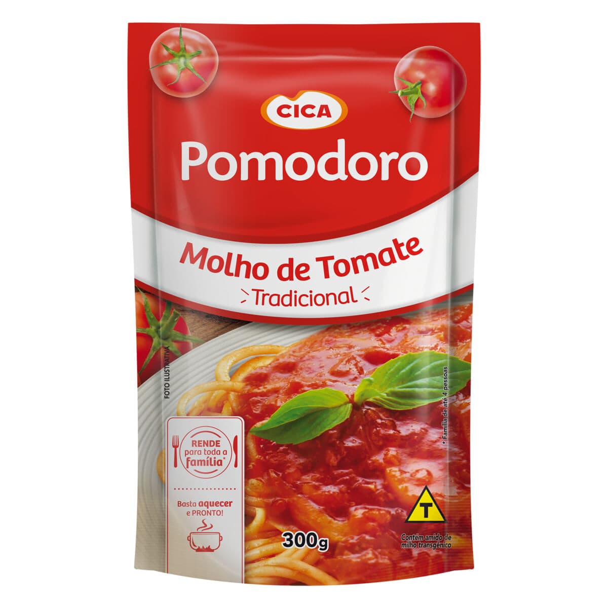 Molho de Tomate Pomodoro Tradicional Cica Sachê 300g