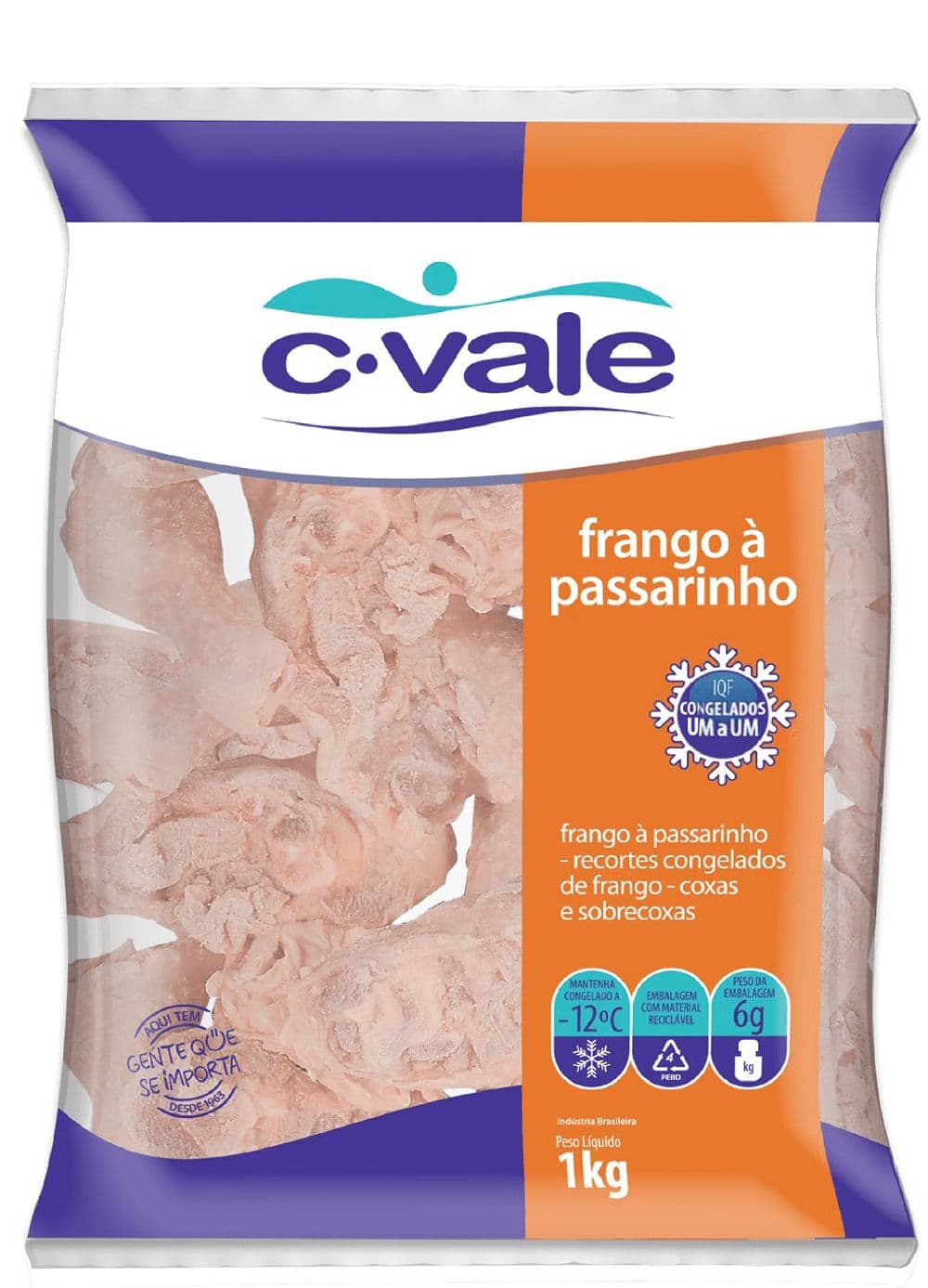 Frango a Passarinho C. Vale Congelado 1kg