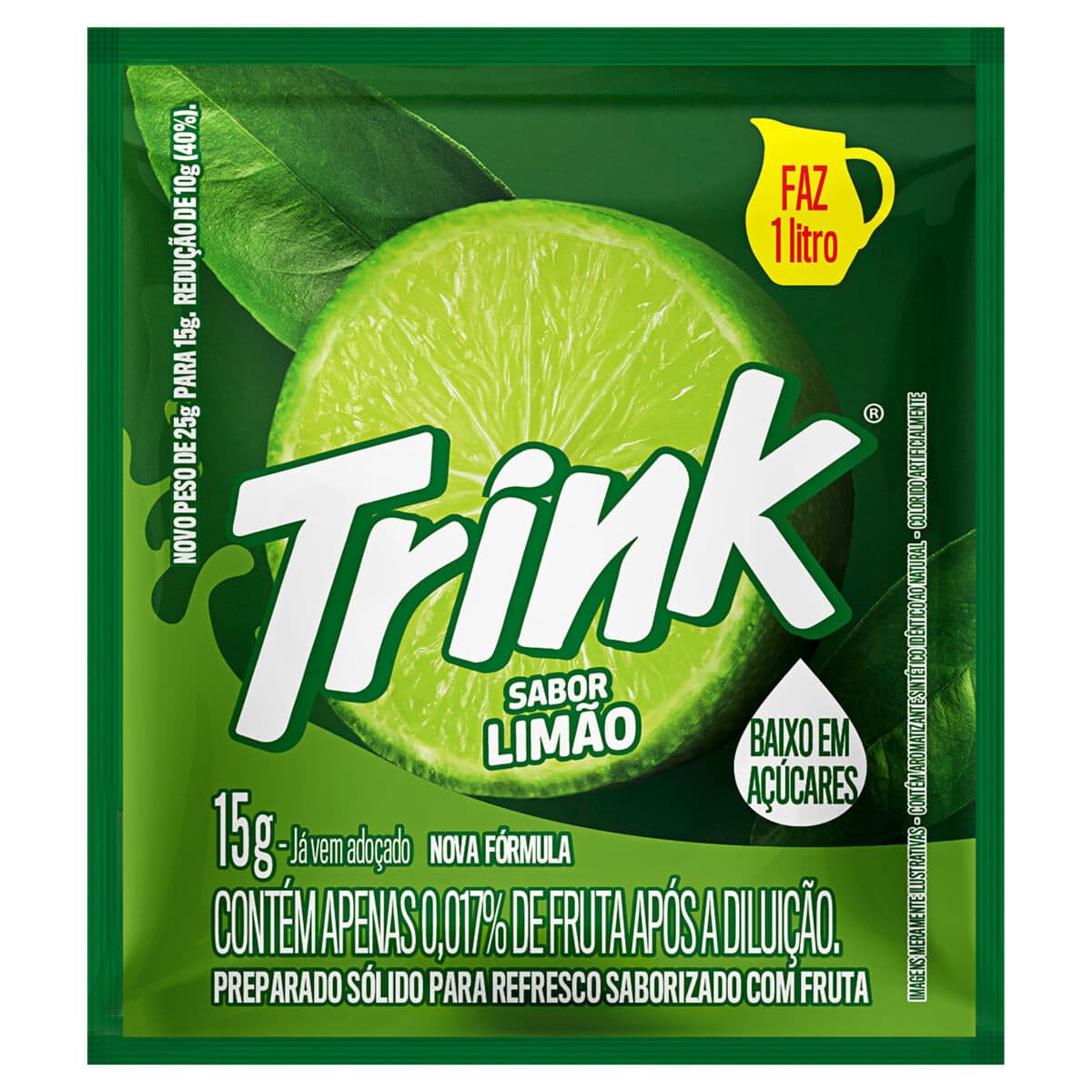 Refresco em Pó Trink Limão 15g